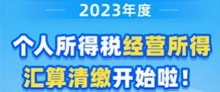 圖說(shuō)| 2023年度個(gè)人所得稅經(jīng)營(yíng)所得匯算清繳開(kāi)始啦！